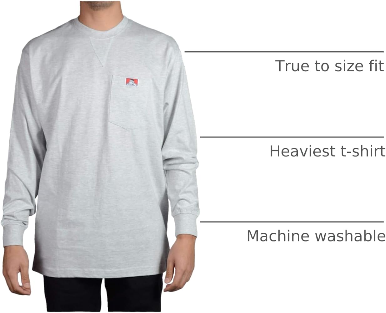 Amazon.com: Ben Davis Men's Heavy Duty Long Sleeve Pocket T-Shirt Amazon.com: Ben Davis Men's Heavy Duty Long Sleeve Pocket T-Shirt